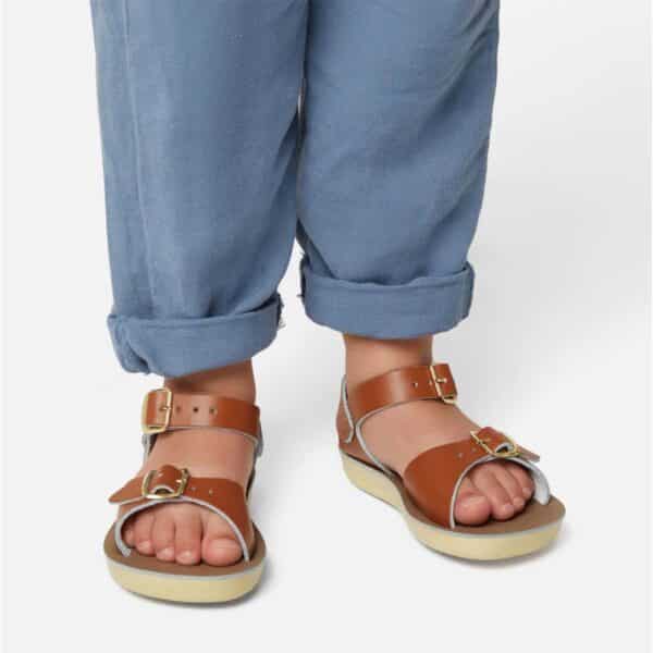 Salt-Water Sandals Surfer Child Tan