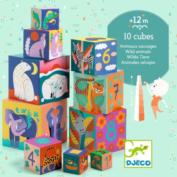Djeco Blokken - Wilde Dieren