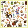 Djeco Stickers Textures - Middeleeuwen