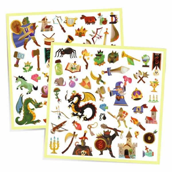 Djeco Stickers Textures - Middeleeuwen