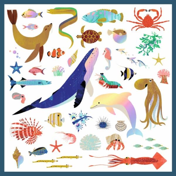 Djeco Stickers Textures - Oceaan