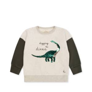Wijs west Konges Sløjd Konges Sløjd Lou Sequin Sweat Shirt Off White Melange KS6018 - LOU SEQUIN SWEAT SHIRT - OFF WHITE MELANGE - Main Wijs West Konges Sløjd ApS.jpg