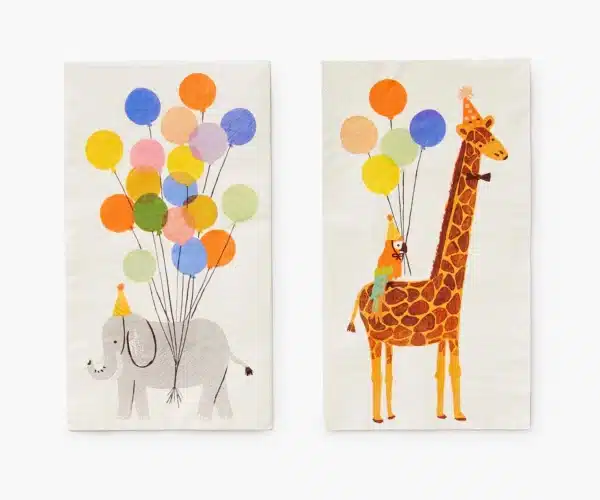 Rifle Paper Party Animals Guest Napkins