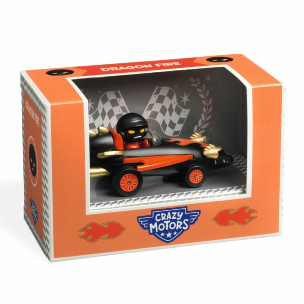 Wijs west Djeco Djeco Crazy Motors - Auto - Dragon Fire 3070900054868 Djeco Aug23 Speelgoed & Spellen Voertuigen