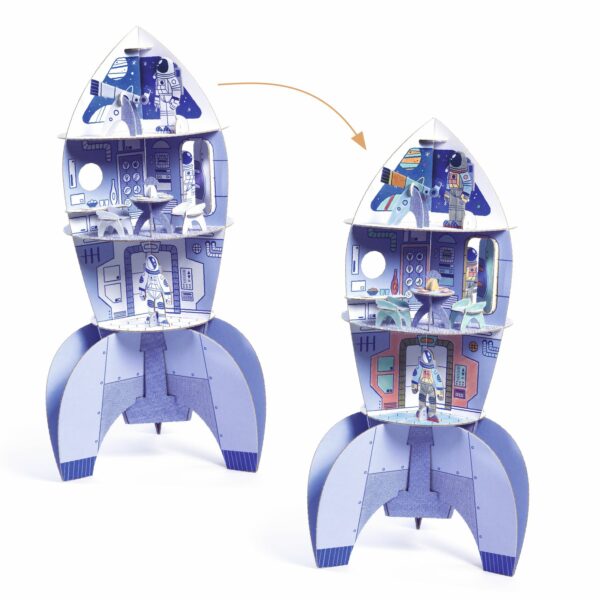 Djeco Space Rocket Diy - Ruimte Raket - Afbeelding 3