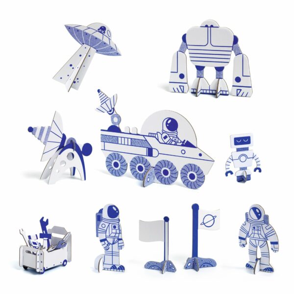 Djeco Space Rocket Diy - Ruimte Raket - Afbeelding 6
