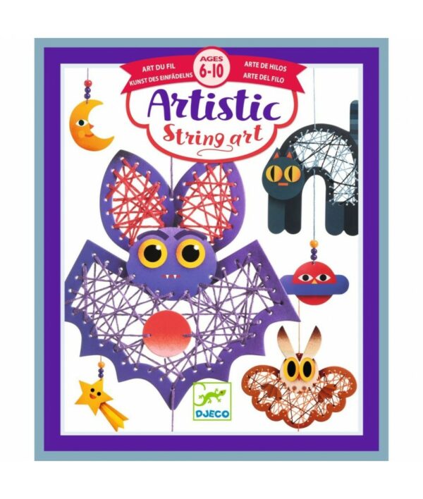 Wijs west Djeco Djeco Artistic String Art - Night- Time 3070900094376 Djeco Aug23 Speelgoed & Spellen Knutselen