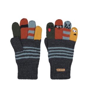 Wijs west Barts Barts Puppeteer Gloves Dark Heather Size 3 8717457876929 AW23 Barts Kleding & Accessoires Accessoires Mutsen & Sjaals