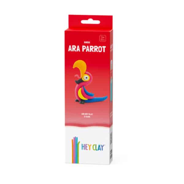Hey Clay Boetseerklei Ara Parrot - 3 Kleuren