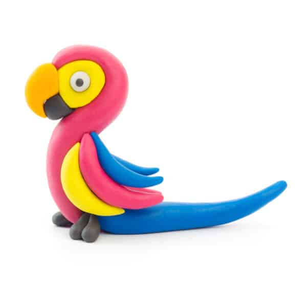 Hey Clay Boetseerklei Ara Parrot - 3 Kleuren