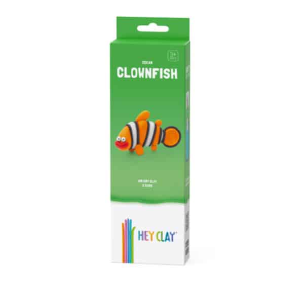 Hey Clay Boetseerklei Clown Fish- 3 Kleuren