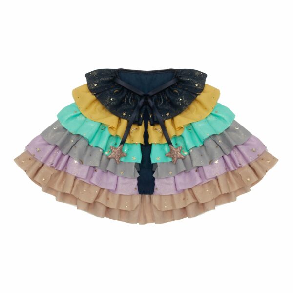 Mimi & Lula Rainbow Ruffle Cape