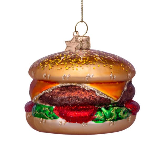 Vondels Kerstbal Multi Color Hamburger - Afbeelding 2