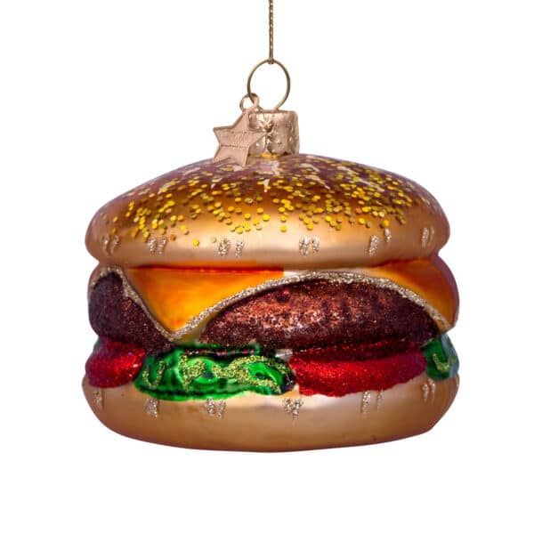Wijs west Vondels Vondels Kerstbal Multi Color Hamburger 8719632502173 Vondels AW23 Home & Living Feest Kerst