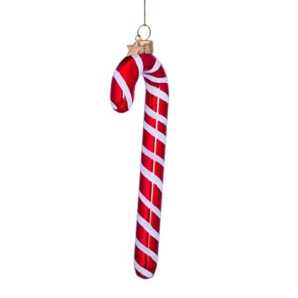 Wijs west Vondels Vondels Kerstbal Red/White Candy Cane 8719632503613 Vondels AW23 Home & Living Feest Kerst