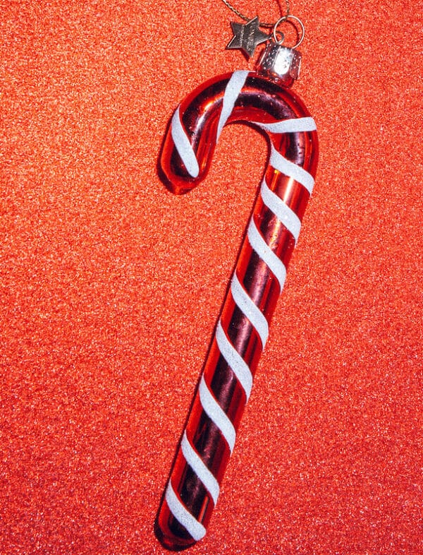 Vondels Kerstbal Red/White Candy Cane - Afbeelding 5