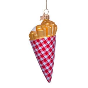 Wijs west Vondels Vondels Kerstbal Friet Met Mayo 8720701362321 Vondels AW23 Home & Living Feest Kerst