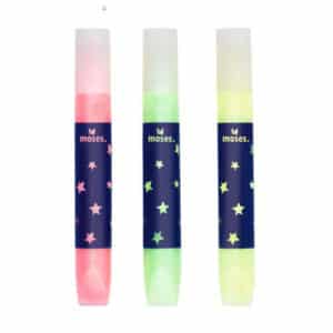 Kerst glitter lijmstift glow in the dark