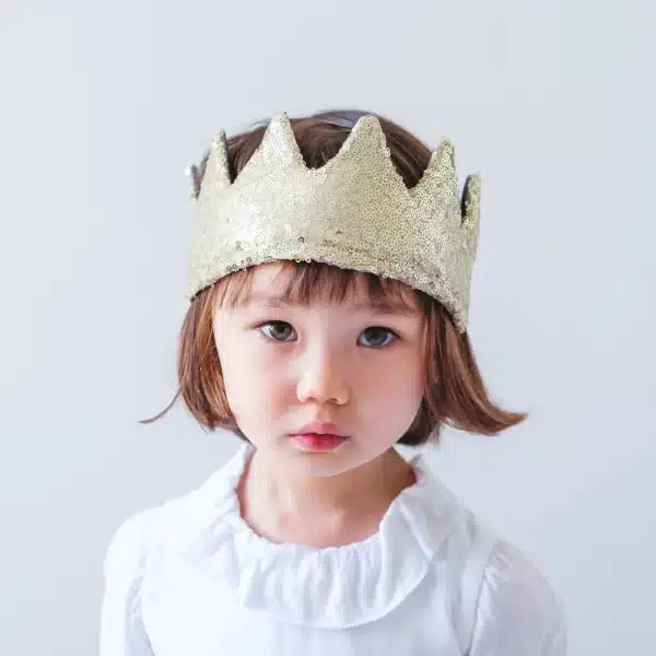 Mimi & Lula Sequin Crown-Gold