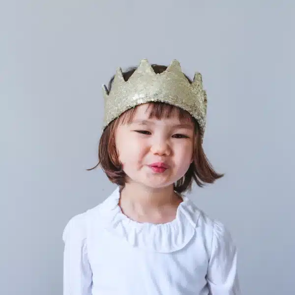 Mimi & Lula Sequin Crown-Gold