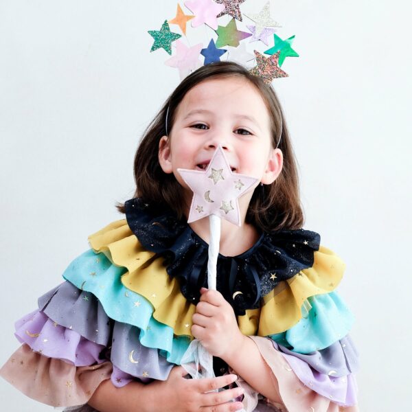 Mimi & Lula Rainbow Ruffle Cape