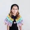 Mimi & Lula Rainbow Ruffle Cape