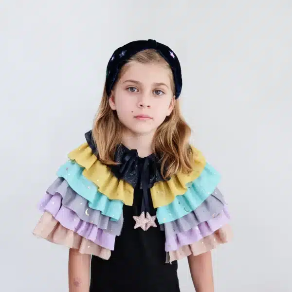 Mimi & Lula Rainbow Ruffle Cape