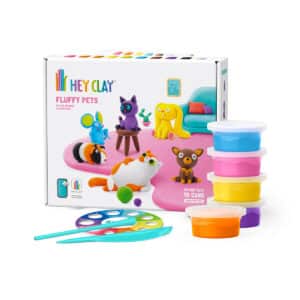 Hey Clay Boetseerklei Fluffy Pets - 15 Kleuren