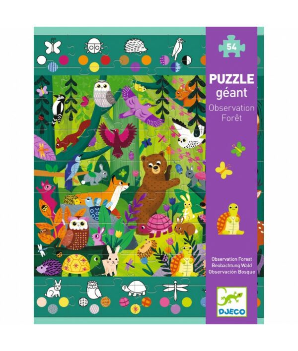 Wijs west Djeco Djeco Géant Observation Forêt  3070900071490 Djeco Cat Speelgoed & Spellen Puzzels