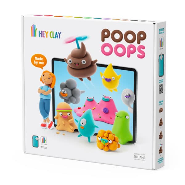 Hey Clay Boetseerklei PoopOops - 16 Kleuren
