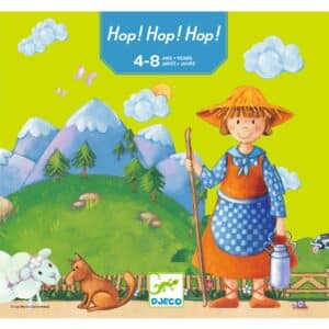 Djeco Spel Hop ! Hop ! Hop ! voorkant verpakking spel