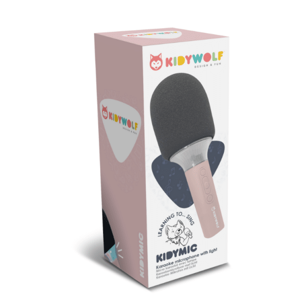 KidyWolf KIDYMIC Micro bluetooth karaokeluidspreker Roze