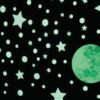 Maan en sterren Glow in the dark set - 111 stickers
