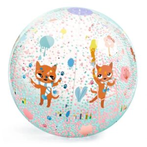 Wijs west Djeco Djeco Strandbal Bubbels - Chamalow  Djeco ap24 Speelgoed & Spellen Buitenspelen