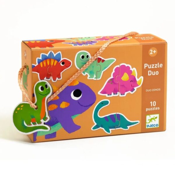 Wijs west Djeco Djeco Puzzel Duo Dinosaurussen 10X2St  Djeco ap24 Speelgoed & Spellen Puzzels