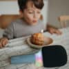 KidyWolf KIDYMIC Micro bluetooth karaokeluidspreker Blauw