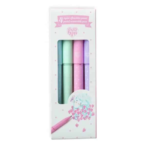 Djeco 4 Pastel Uitwisbare Pennen