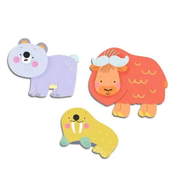 Djeco Grote Stickers - Ijsveld Dieren - Afbeelding 2