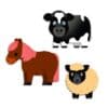 Djeco Big Stickers - Boerderijdieren - Afbeelding 2