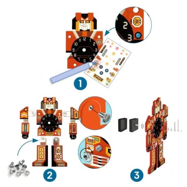 Djeco Klok Diy - Robotime - Fsc Mix - Afbeelding 4