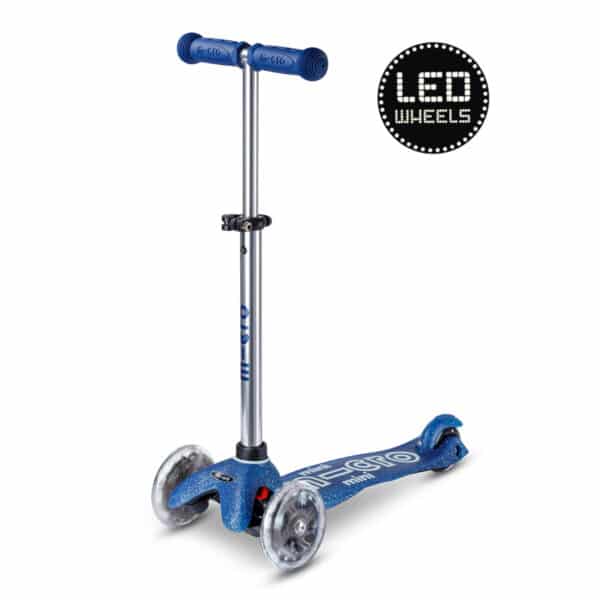 Mini Micro step Glitter LED Blauw