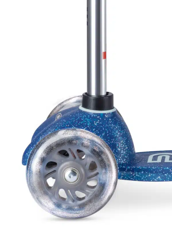 Mini Micro step Glitter LED Blauw