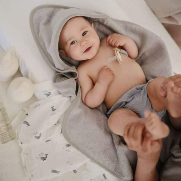Mushie Swaddle Whales