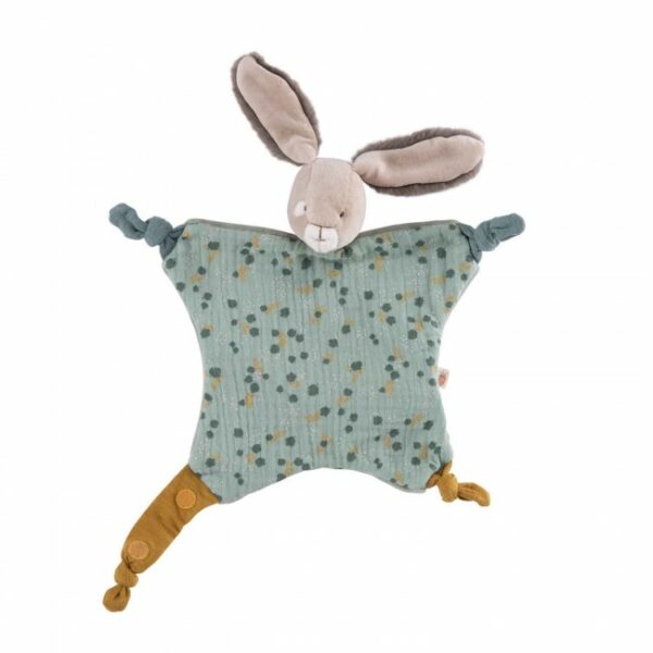 Moulin Roty Knuffel konijn groen Trois Petits Lapins
