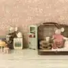 Maileg Knitted blouse and skirt in suitcase, Grandma mouse