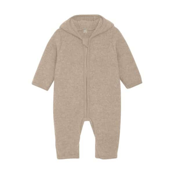 Wijs west Huttelihut Huttelihut Pram Suit Wool Fleece Camel Melange 5713438062179 AW24 Huttel Kleding & Accessoires Baby Pakjes