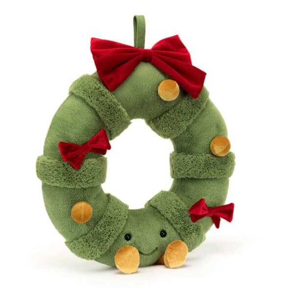 Jellycat Jellycat Knuffel Amuseables Decorated Christmas Wreath 670983158069 Jellycat AW24 Speelgoed & Spellen Knuffels  Wijs west