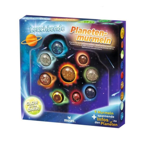 Knikkerset planeten glow in the dark