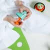 Pataploof Set bad- en doucheklei - Groen/ Rood met Bloop