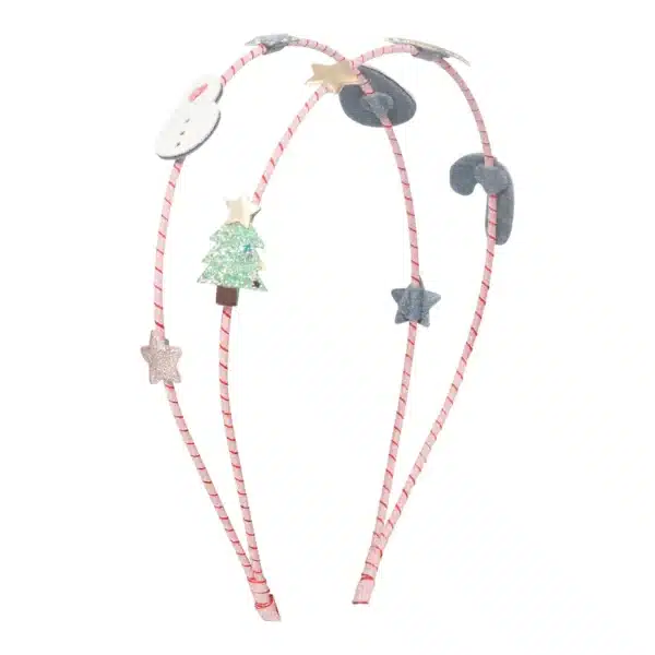 Mimi & Lula Mimi & Lula Christmas Double Alice Band 5060925058406 Mimi AW24 Verzorging Haaraccessoires Haarbanden Wijs west